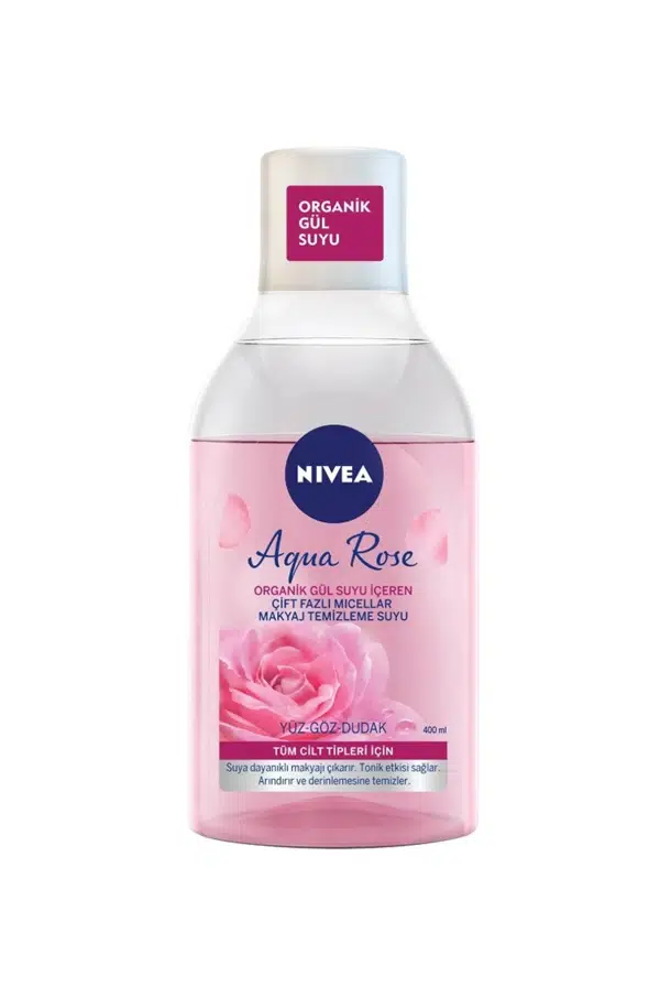 Nivea Micellair Makyaj Temizleme Suyu Gül Suyu İçeren Çift Fazlı 400 ml