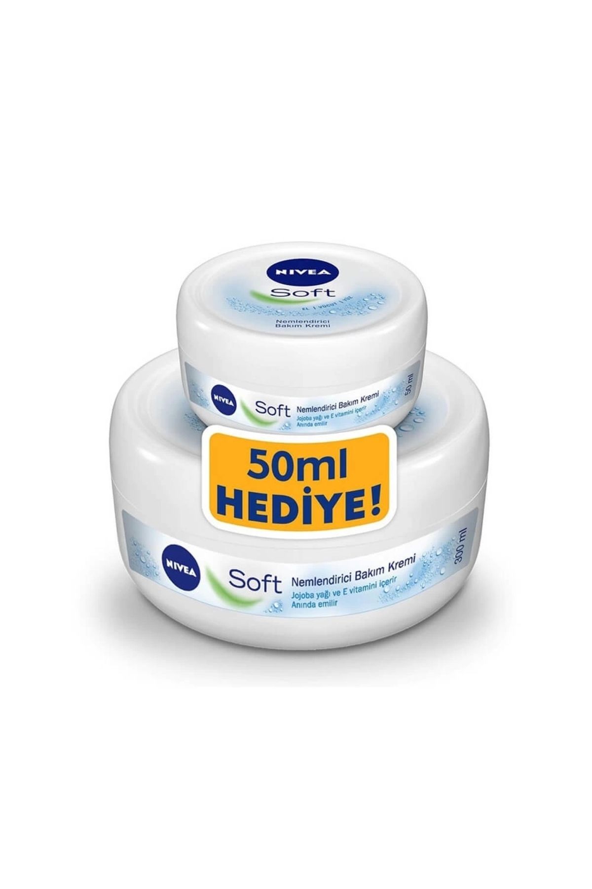NIVEA Soft Kavanoz Krem 300 ml 50 ml Set
