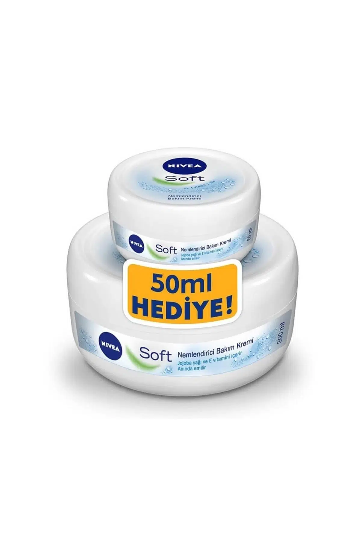 NIVEA Soft Kavanoz Krem 300 ml 50 ml Set