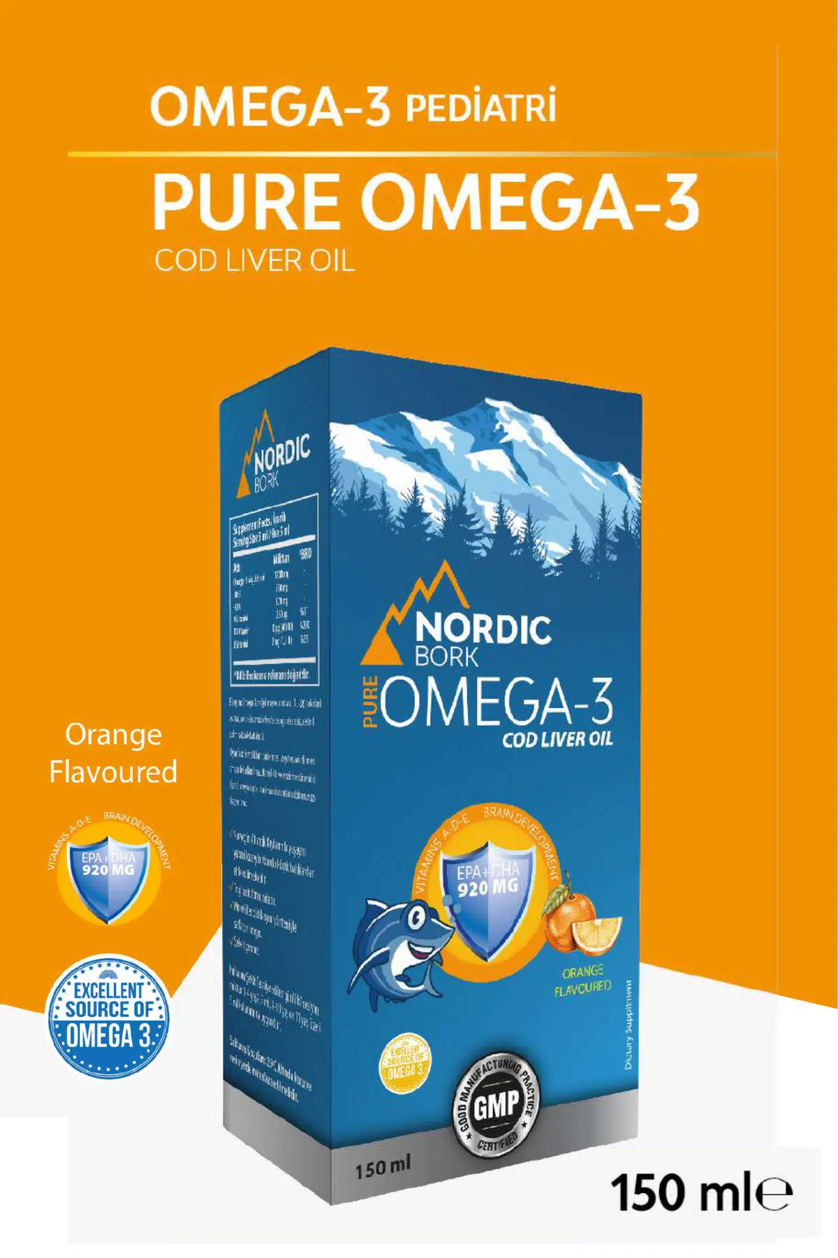 Nordic Bork Omega-3 Şurup 150 ml