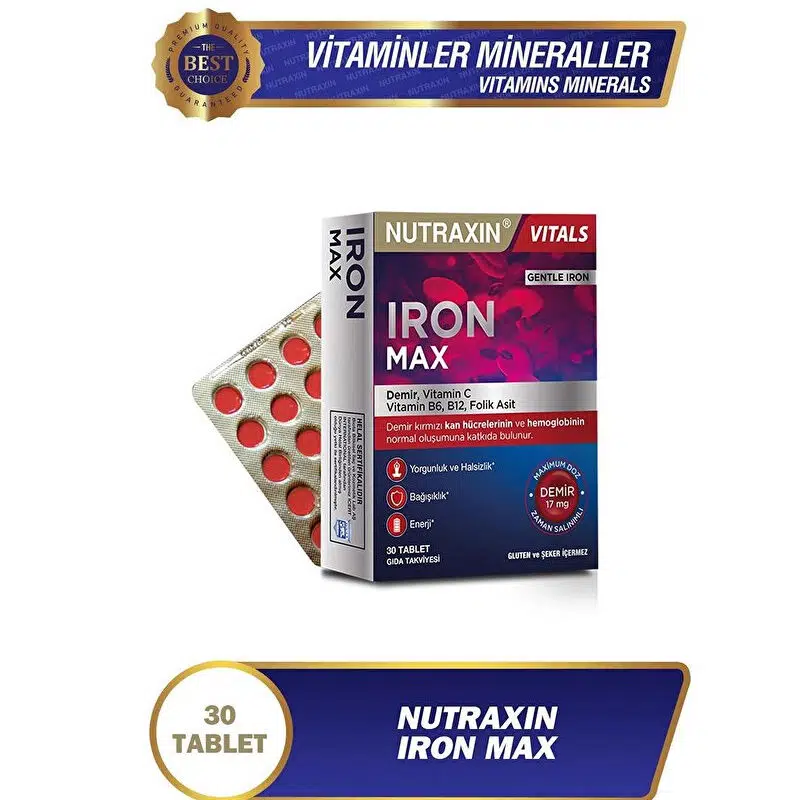 Nutraxin Iron Max 17 mg 30 Tablet