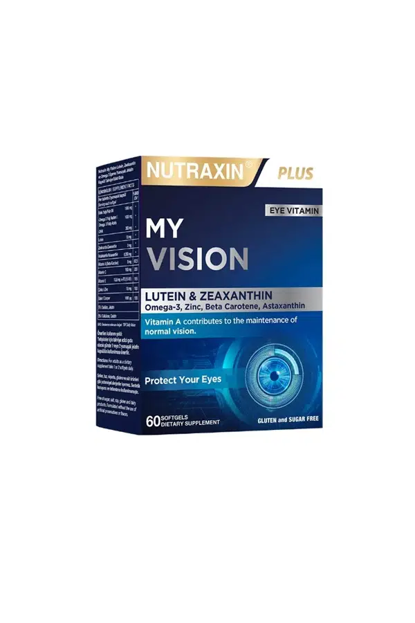 Nutraxin Plus My Vision Göz Vitamini Lutein Zeaksantin 60 Kapsül
