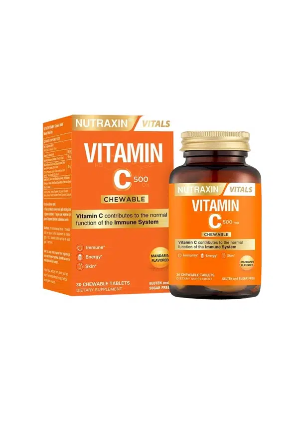 Nutraxin Vitamin C 500 mg 30 Çiğneme Tablet