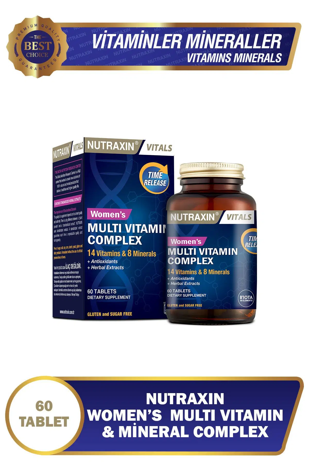 Nutraxin Women's Multi Vitamin Complex 60 Tablet
