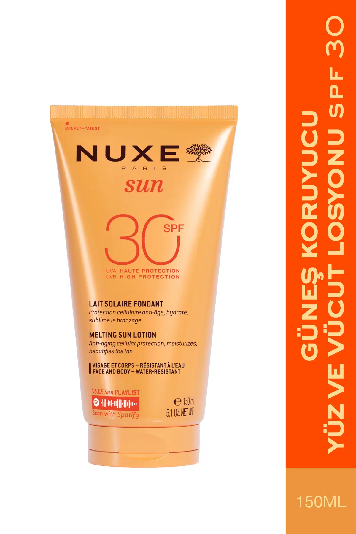 Nuxe Lait Delicieux Güneş Koruyucu Yüz ve Vücut Sütü SPF30 150 ml