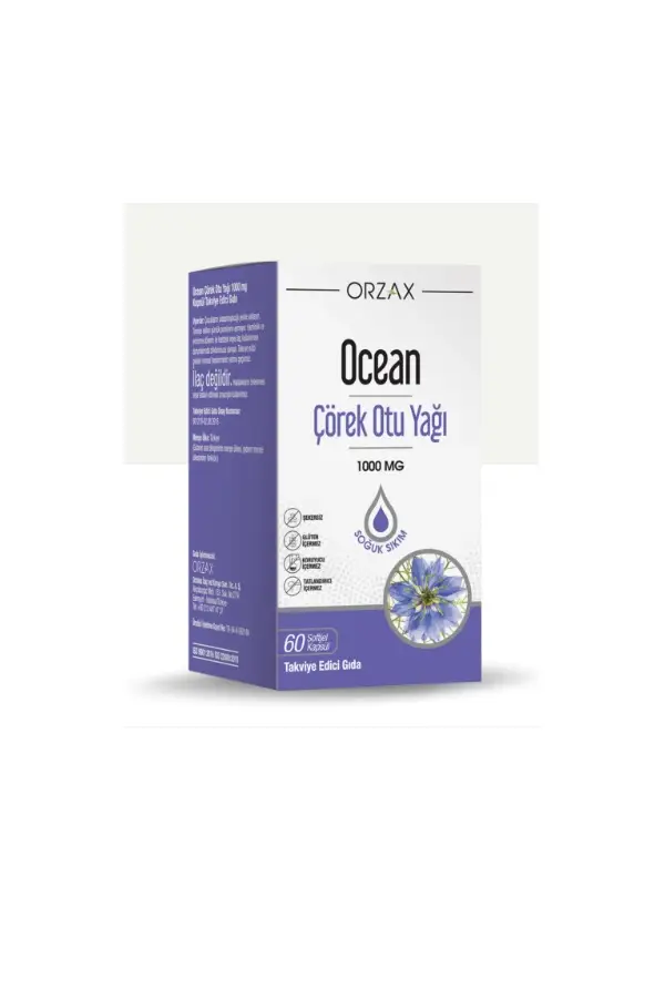 Ocean Çörek Otu Yağı 1000 mg 60 Kapsül