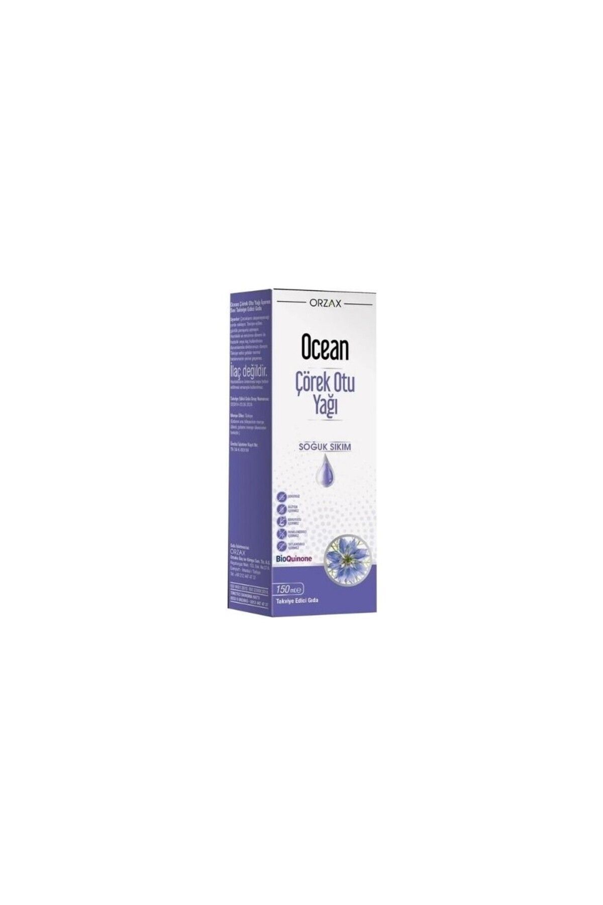 Ocean Çörek Otu Yağı Soğuk Sıkım 150 ml