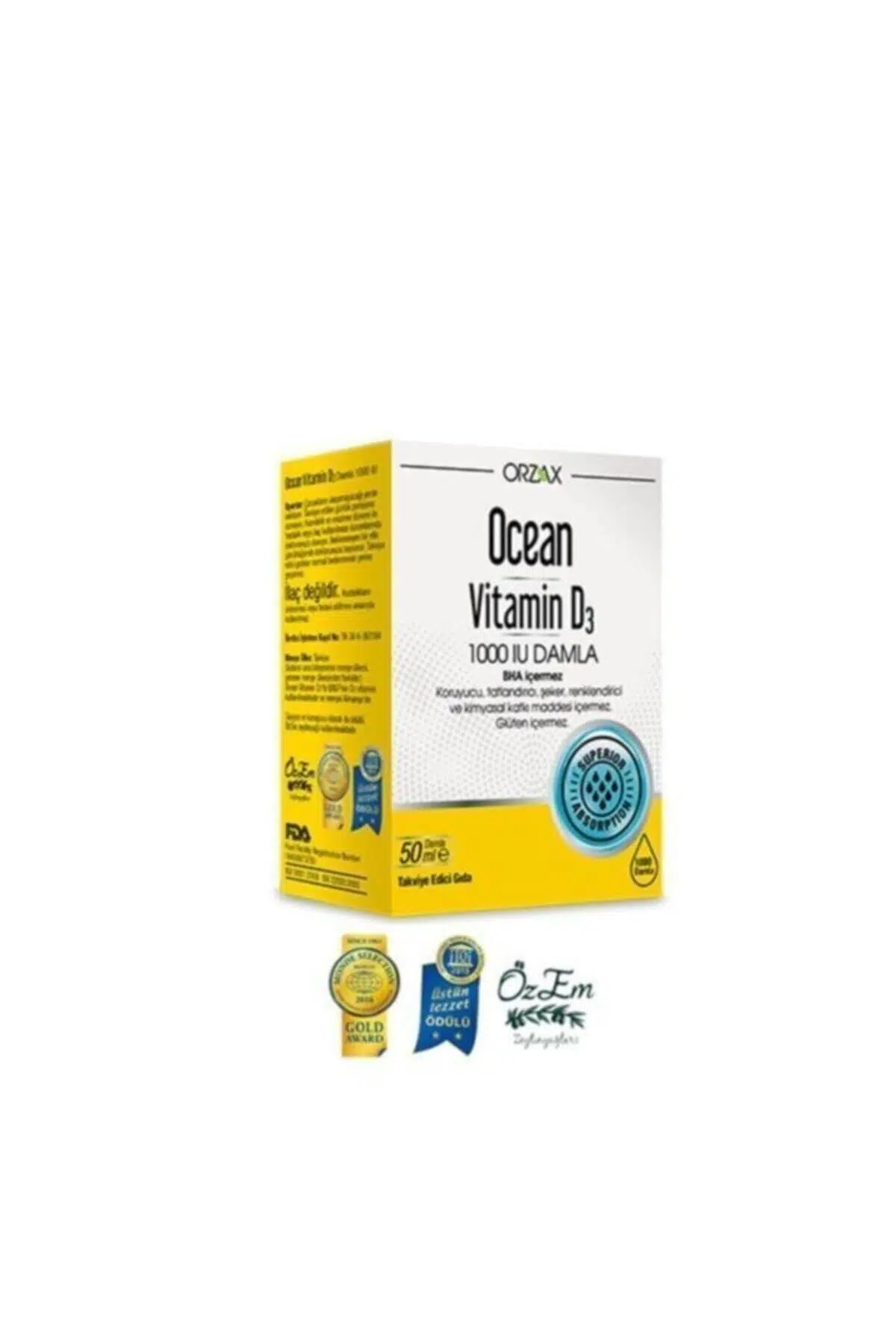 Ocean Vitamin D3 1000 IU Damla 50 ml