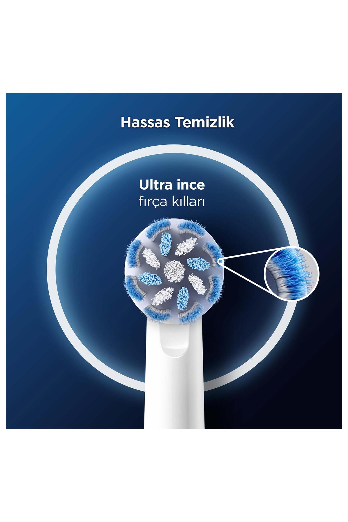 Oral-B Pro Sensitive Clean Şarjlı Diş Fırçası Yedek Başlık 6'lı
