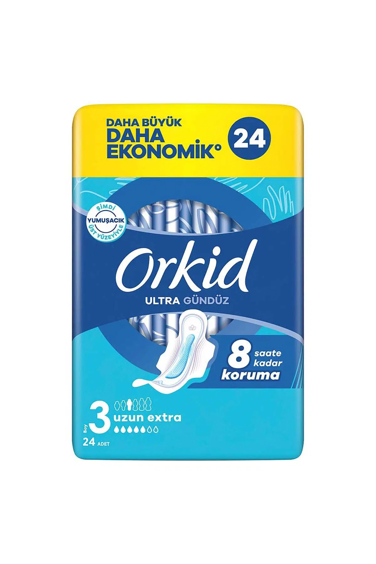 Orkid Ultra Gündüz Uzun Ekstra Ekonomik 3 Boy 24 Adet