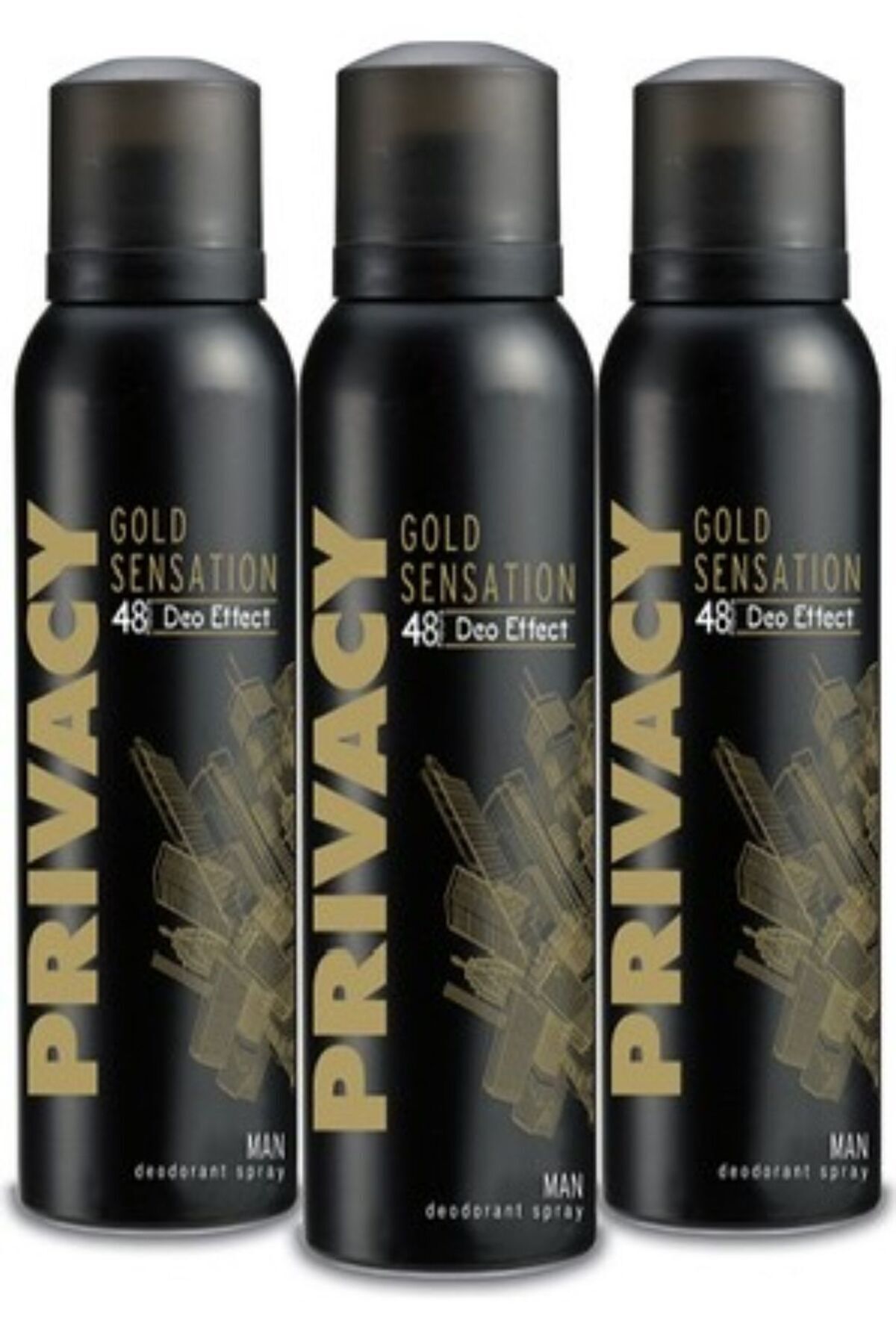 Privacy Gold Sensation 48h Koruma Deo Effect 200ml X 3