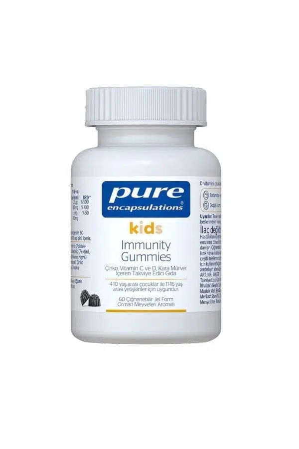 Pure Encapsulations Kids İmmunity 60 Gummies