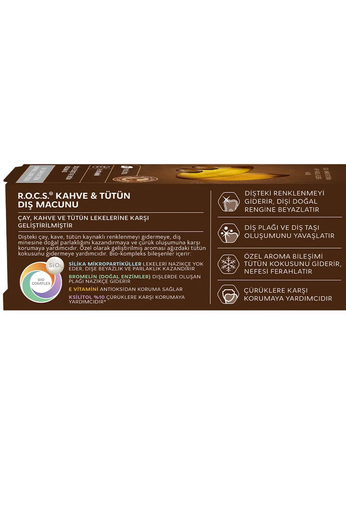 R.O.C.S. Kahve Tütün Lekelere Karşı Diş Macunu 60 ml