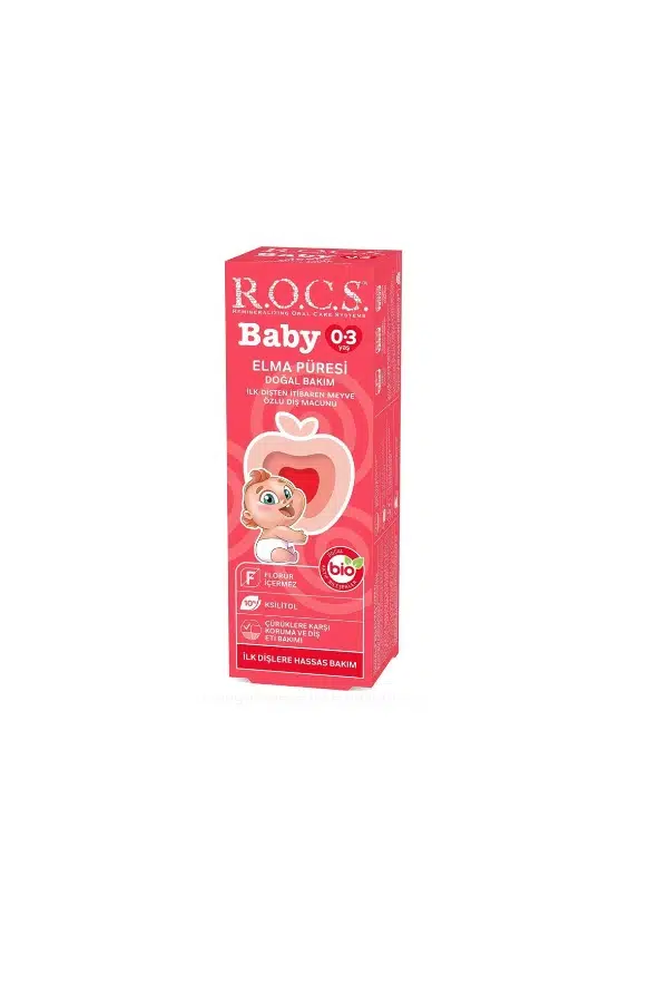 Rocs Baby Elma Püresi Tadında 0-3 Yaş Diş Macunu 45 gr