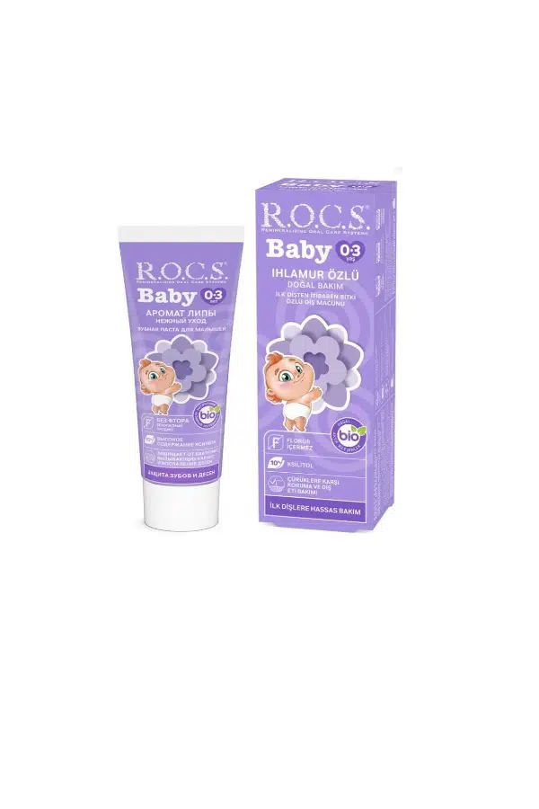 Rocs Baby Ihlamur Özlü Yutulabilir Diş Macunu 0-3 Yaş 35 ml