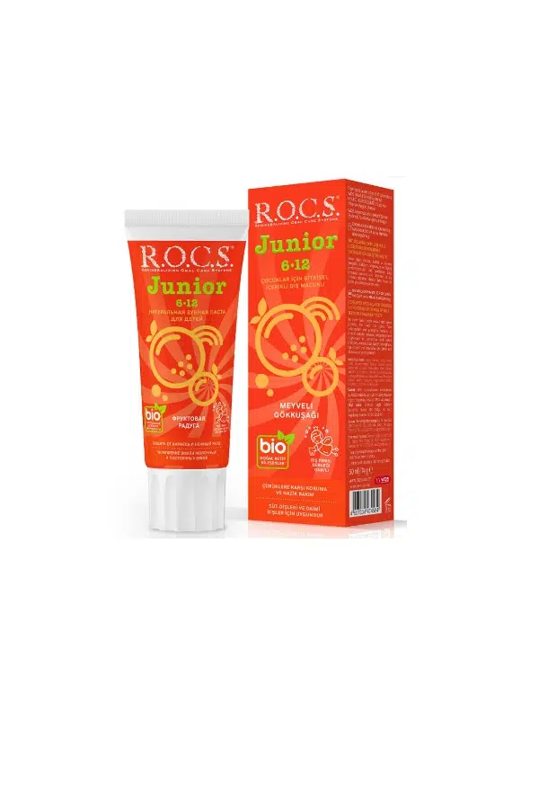 Rocs Junior 6-12 Yaş Meyveli Gökkuşağı Diş Macunu 60 ml