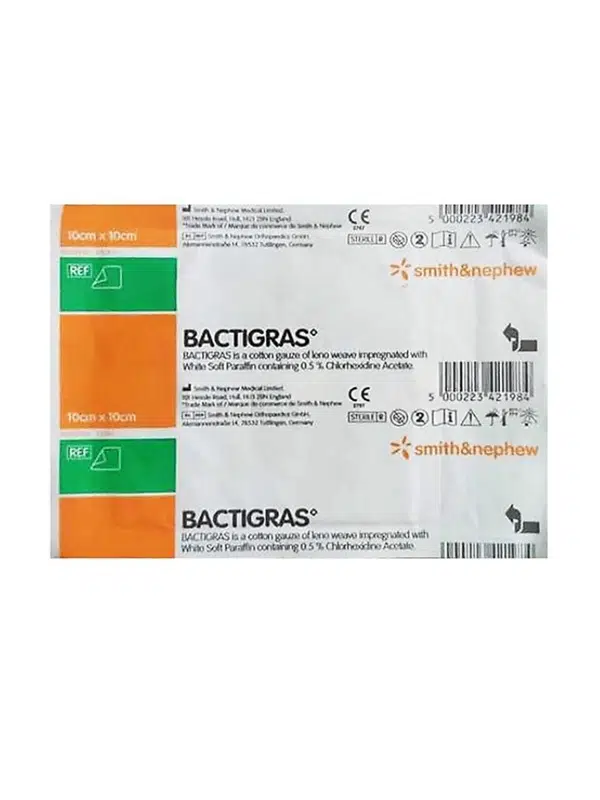 Bactigras Parafinli Gazlı Bez 10x10 cm 1 Adet Smith&Nephew