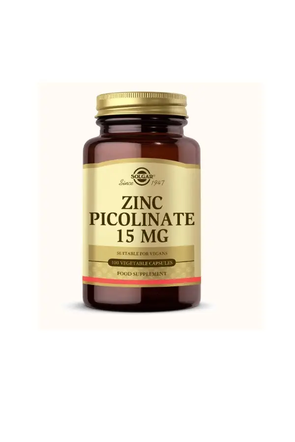 Solgar Zinc Picolinate 15 Mg 100 Kapsül