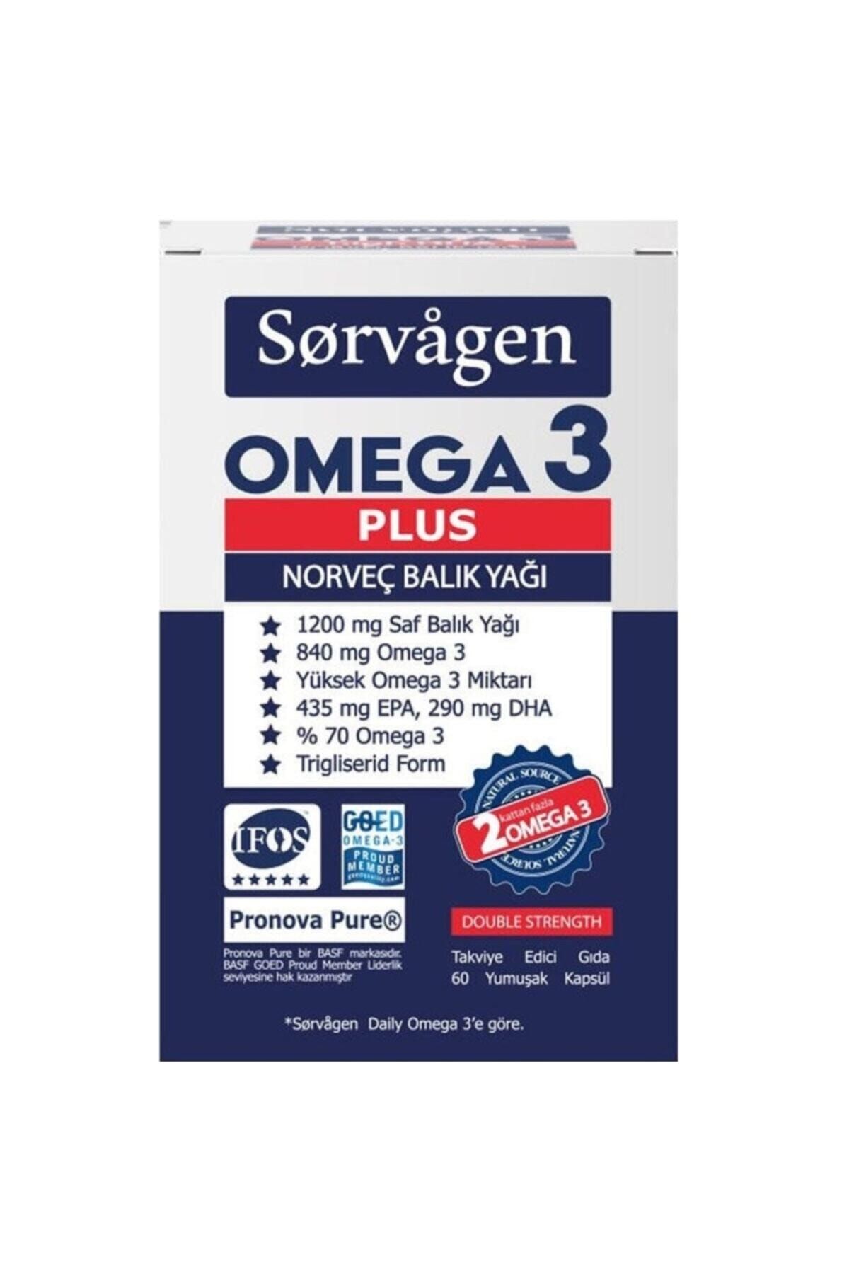 Sorvagen Omega 3 Plus 1200 Mg Balık Yağı 60 Kapsül