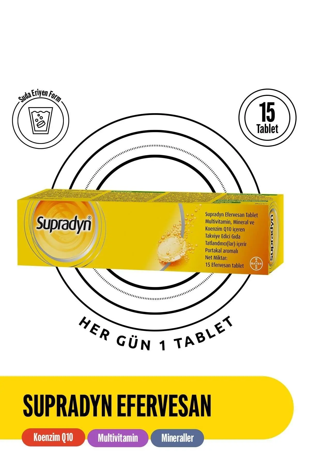 Supradyn Koenzim Q10 15 Efervesan Tablet