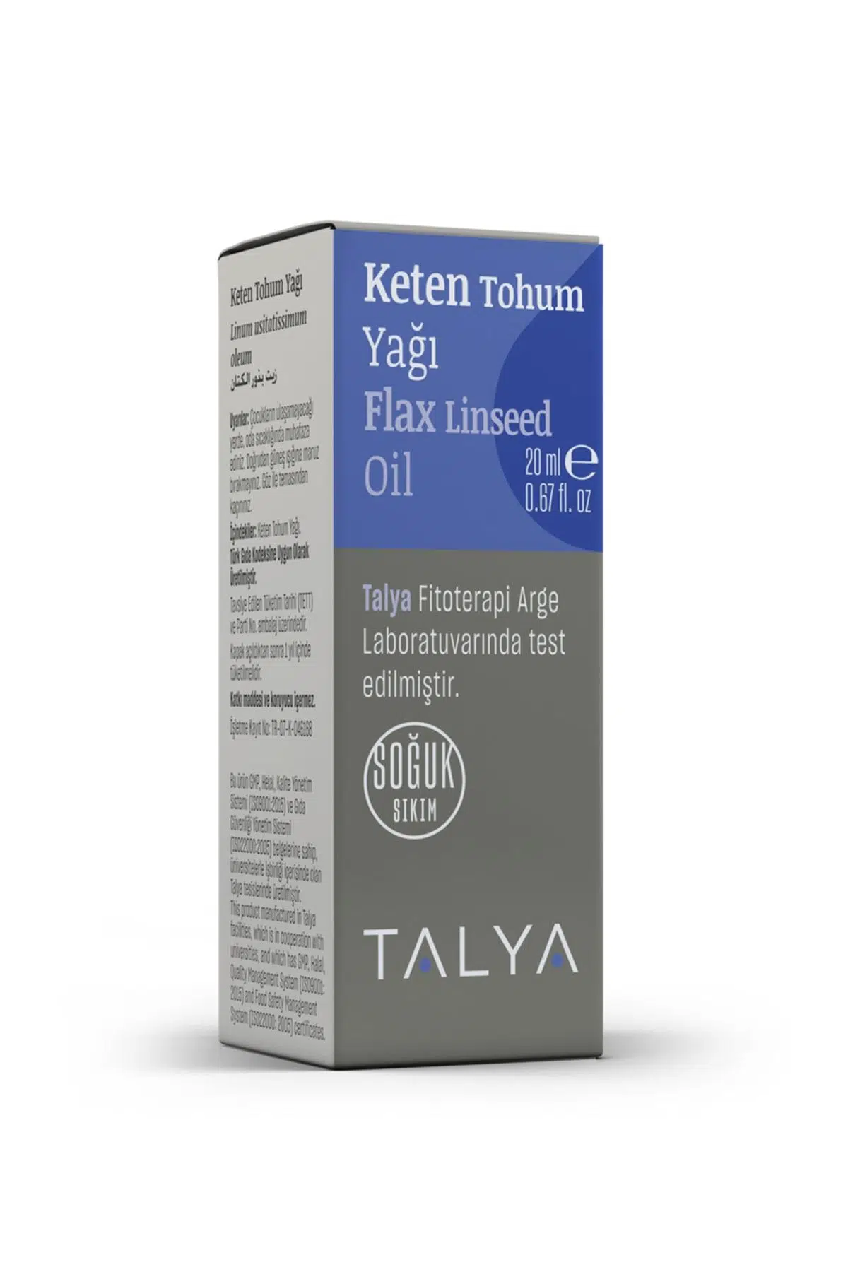 Talya Keten Tohum Yağı 20ml (soğuk Sıkım)