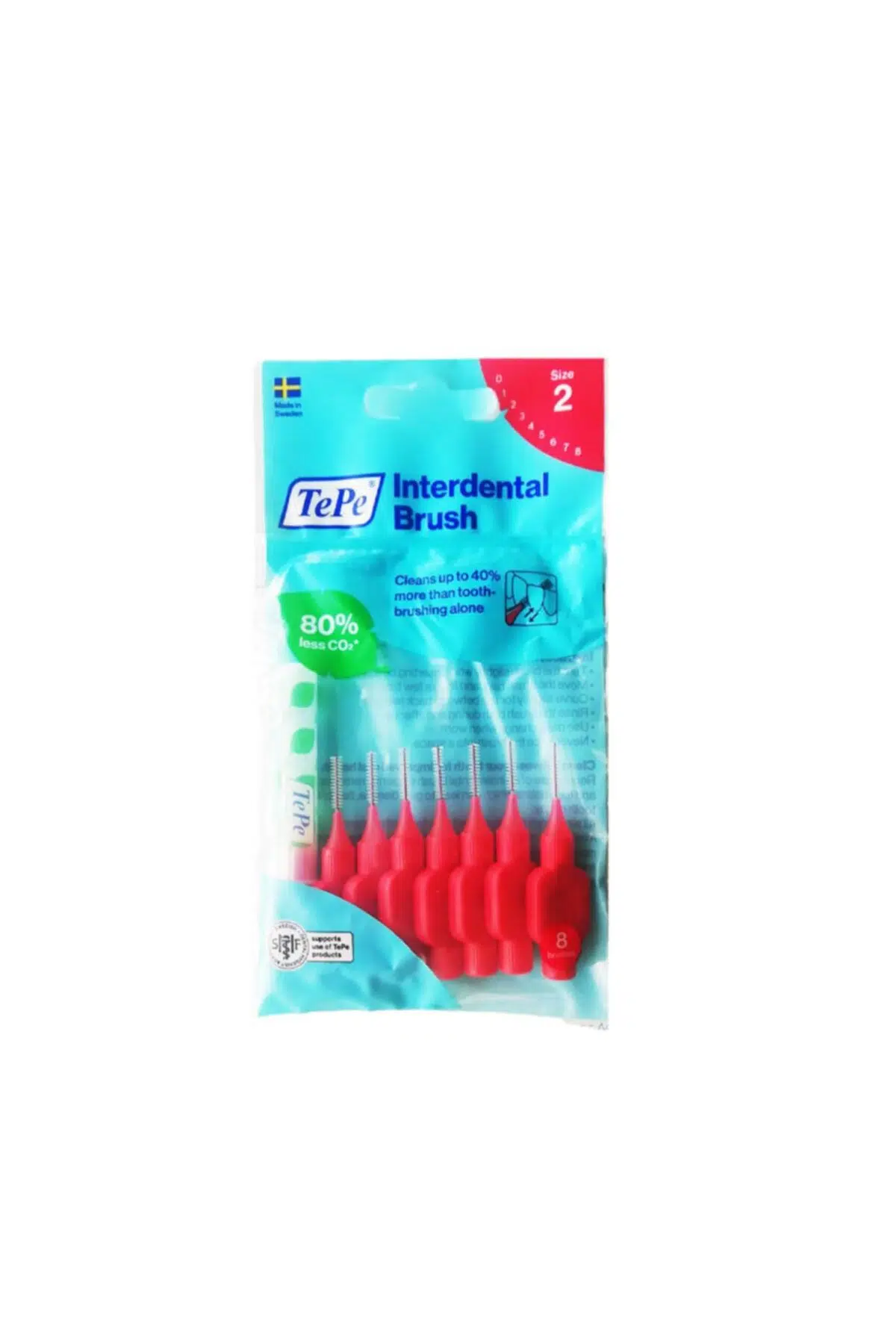 Tepe Arayüz Fırçası Kırmızı 0,5 Mm 8'li Paket