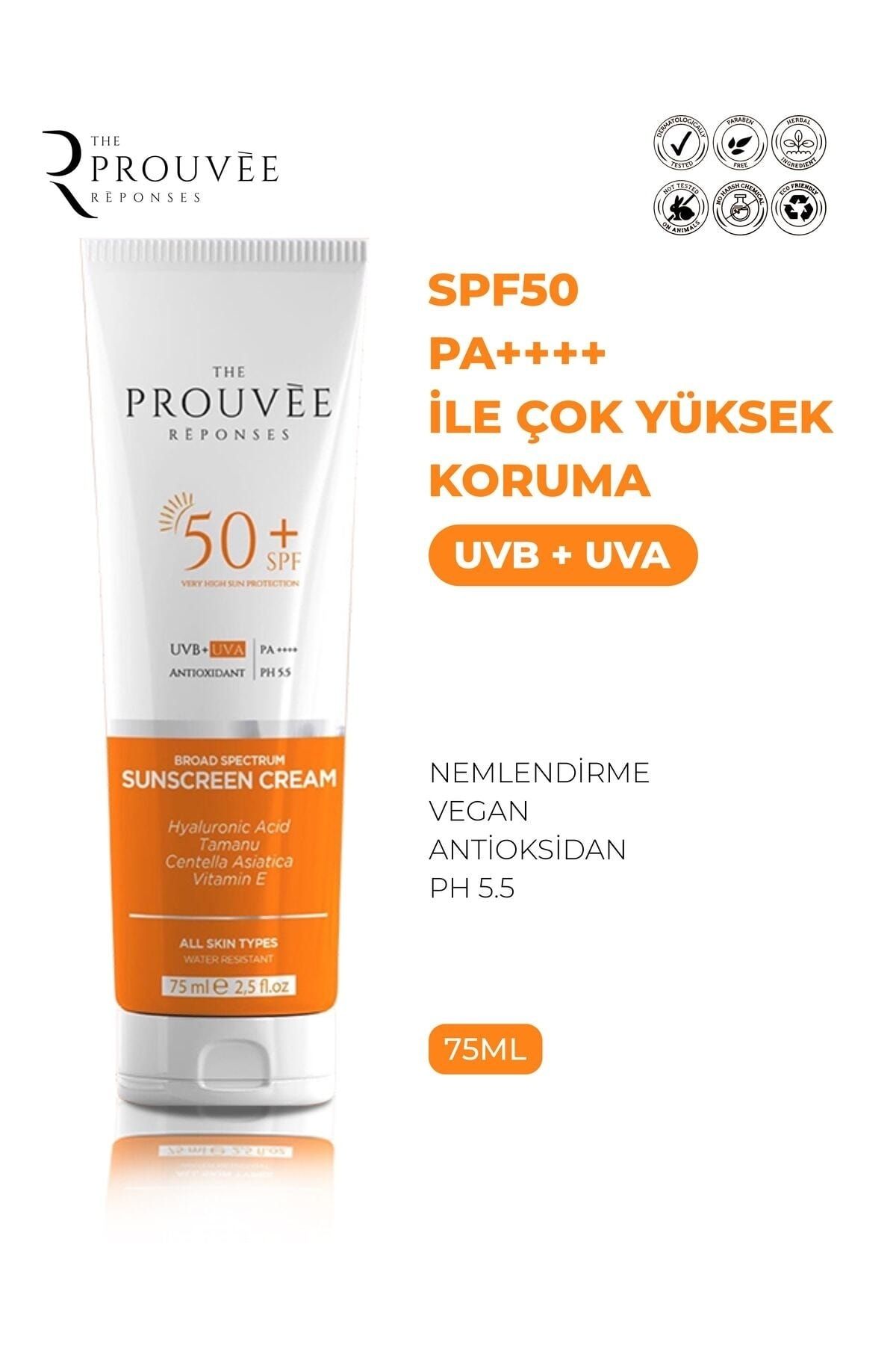 The Prouvée Réponses Yüz ve Vücut Güneş Kremi SPF50+ 75 ml - Eski Ambalaj