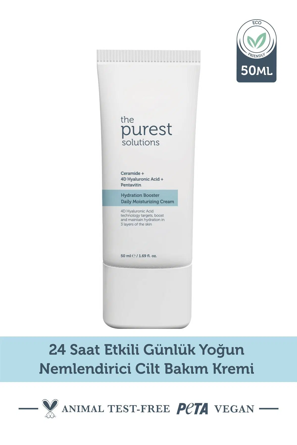 The Purest Solutions 24 Saat Etkili Günlük Yoğun Nemlendirici Cilt Bakım Kremi 50 ml