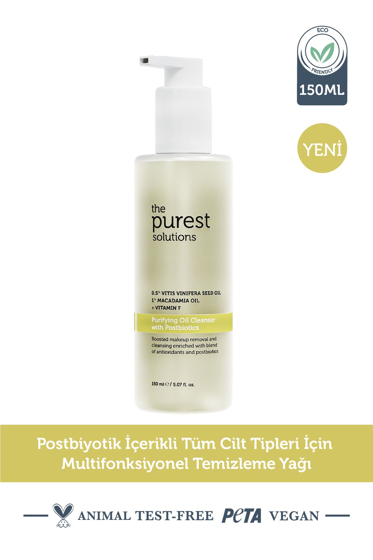 The Purest Solutions Postbiyotik içerikli Multifonksiyonel Arındırıcı Temizleme Yağı 150 ml