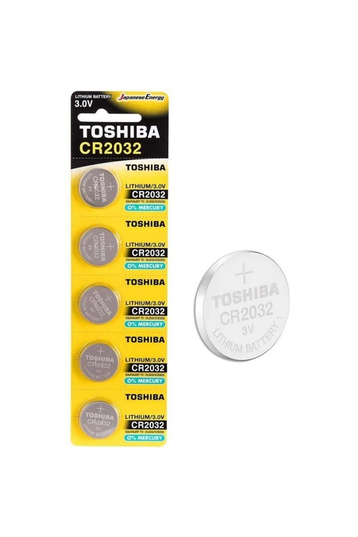 Toshiba CR2032 Şeker Ölçüm Cihazı Pili 5'li