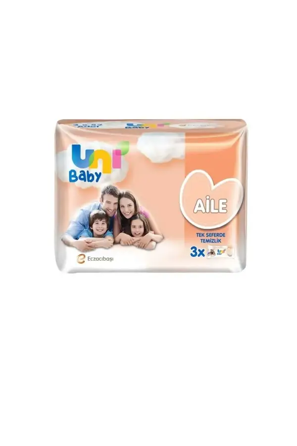 Uni Baby Islak Mendil Aile Paketi 52 Yaprak 3'lü
