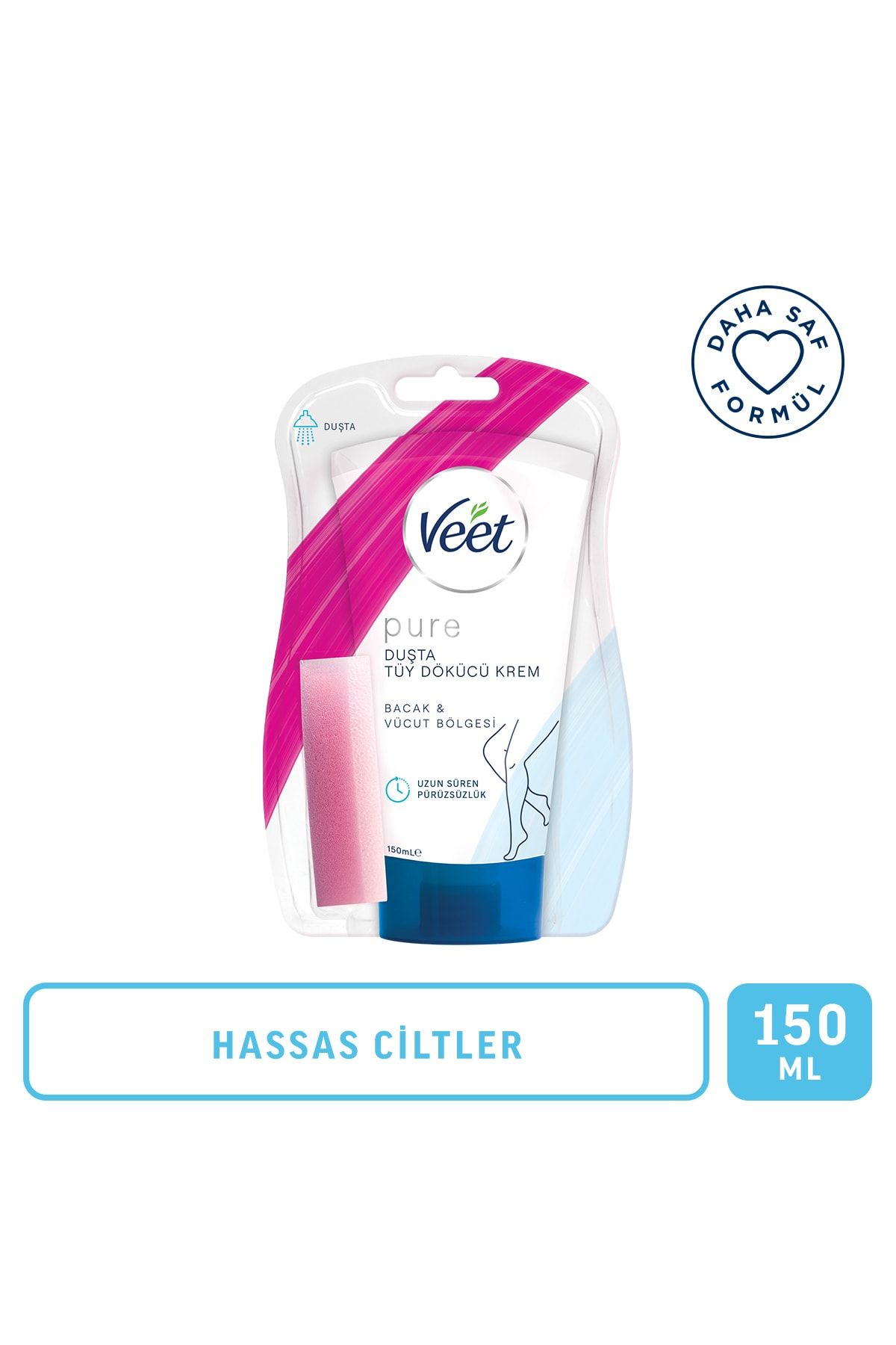 Veet Pure 150ml Duşta Tüy Dökücü Krem Hassas Ciltler
