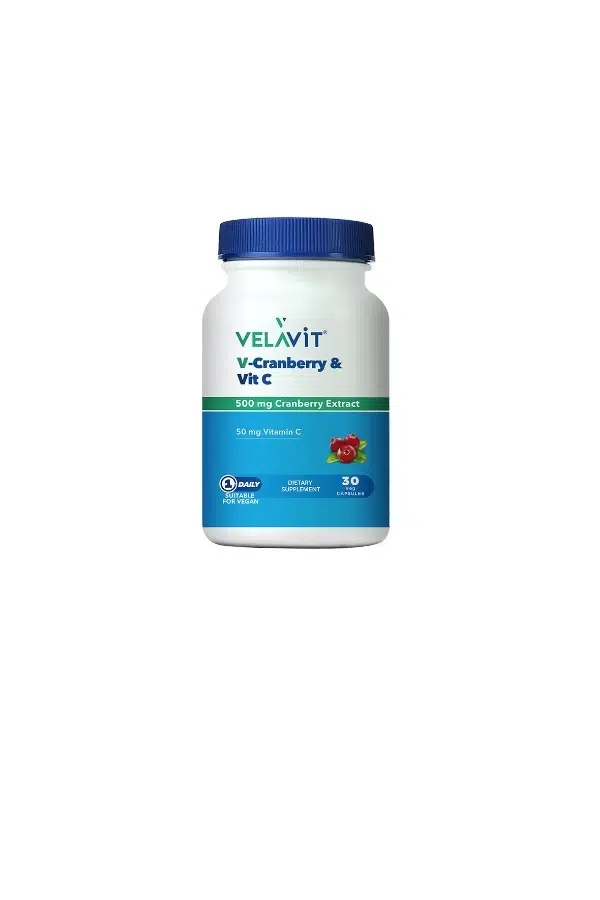 Velavit V-Cranberry & Vitamin C 30 Kapsül