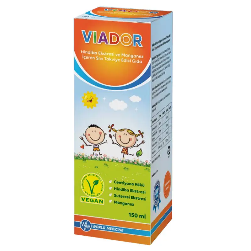 Viador Hindiba Ekstresi ve Manganez İçeren Sıvı Takviye Edici Gıda 150 ml