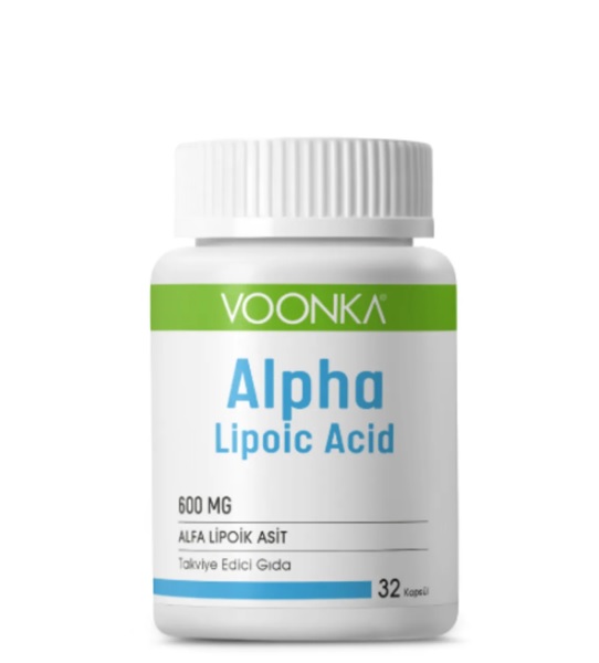 Voonka Alpha Lipoic Acid 600 mg 32 Kapsül - Eski Ambalaj