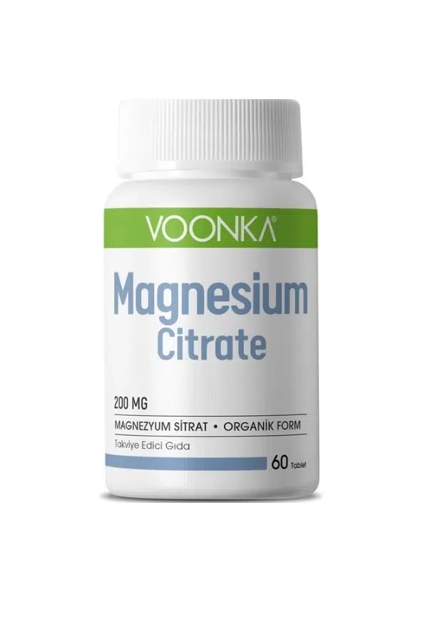 Voonka Magnesium Citrate 200 mg 60 Kapsül