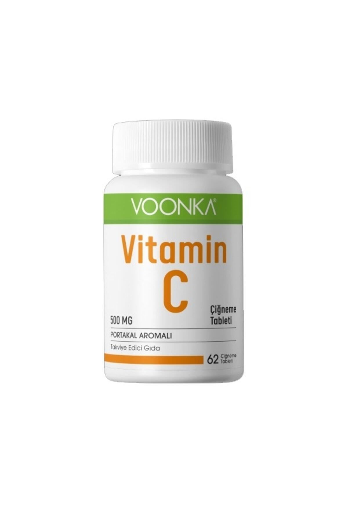 Voonka Vitamin C 500 Mg 62 Çiğneme Tableti